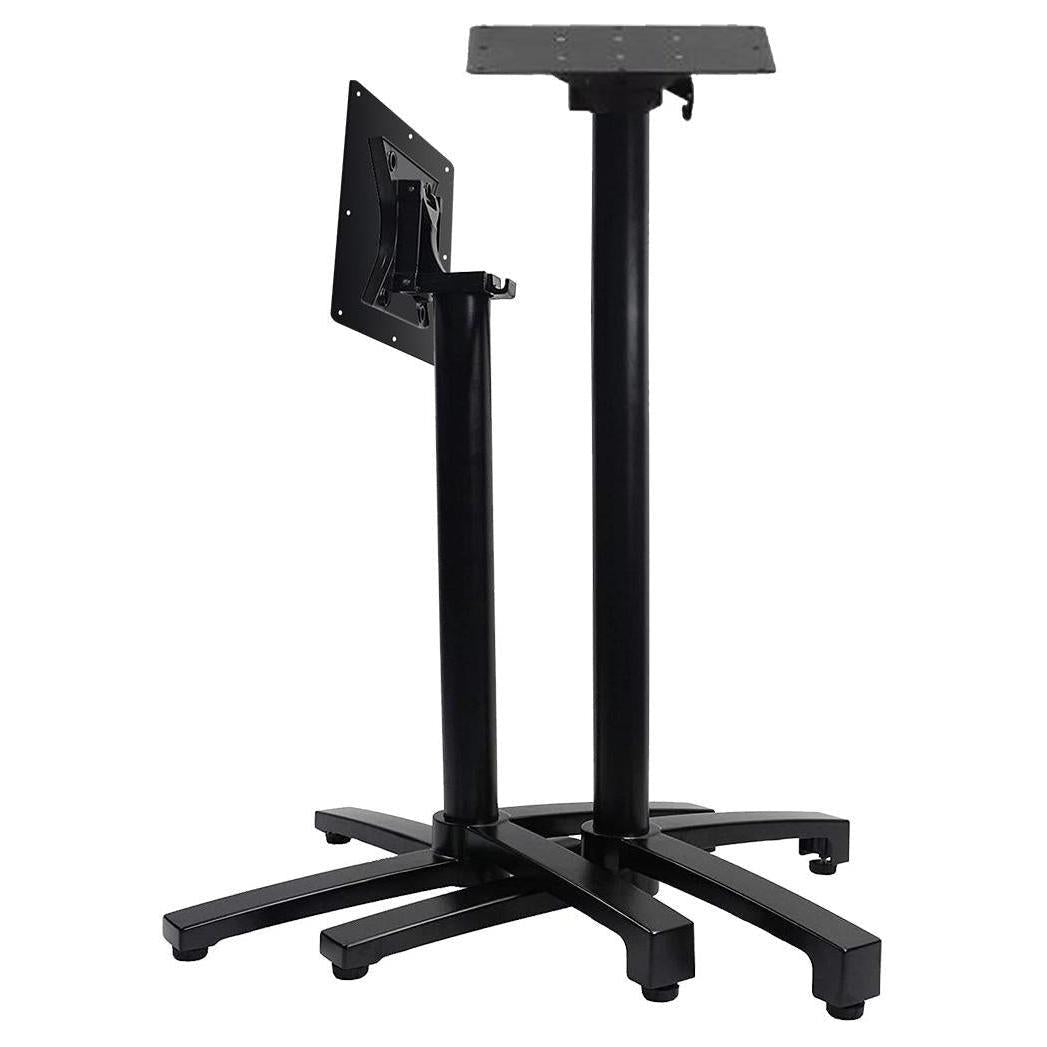 Collapsible Table Base Black Aluminum Outdoor Offset X-Style Folding Table Bases – Restaurant ...