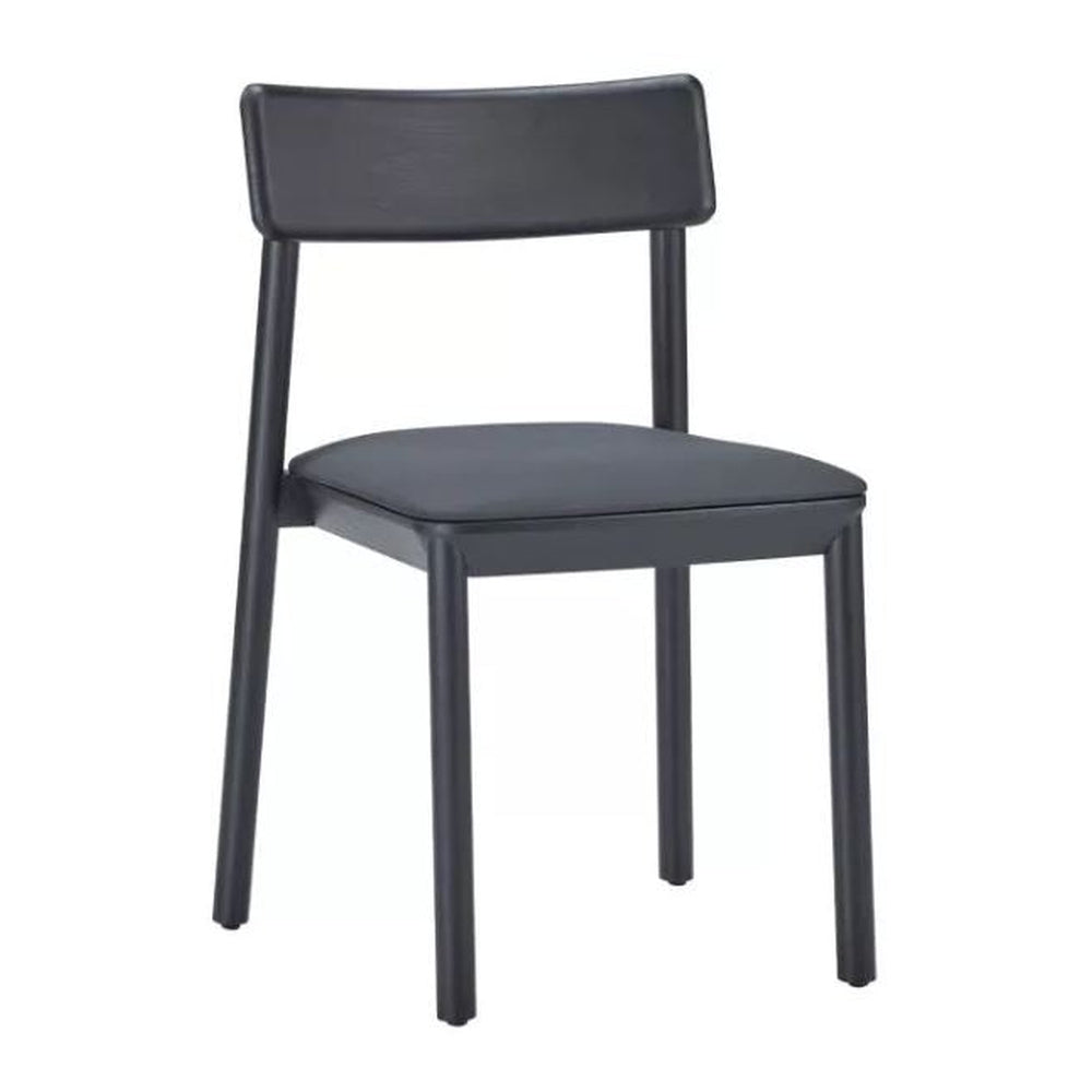 Mika Custom Upholstered Wood Side Chair