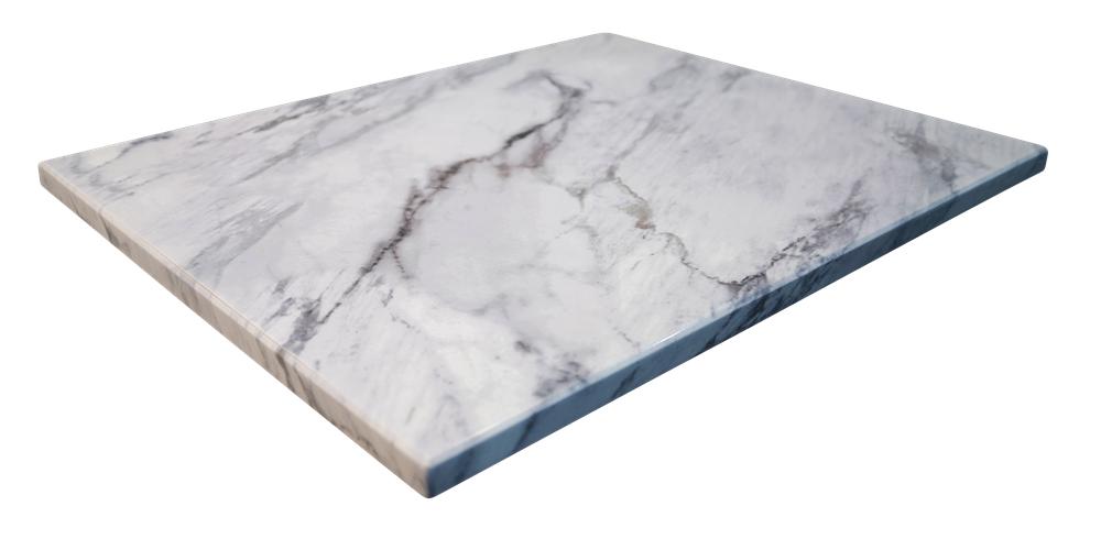 Black Marble Pattern Powder Coated MDF Outdoor Table Tops