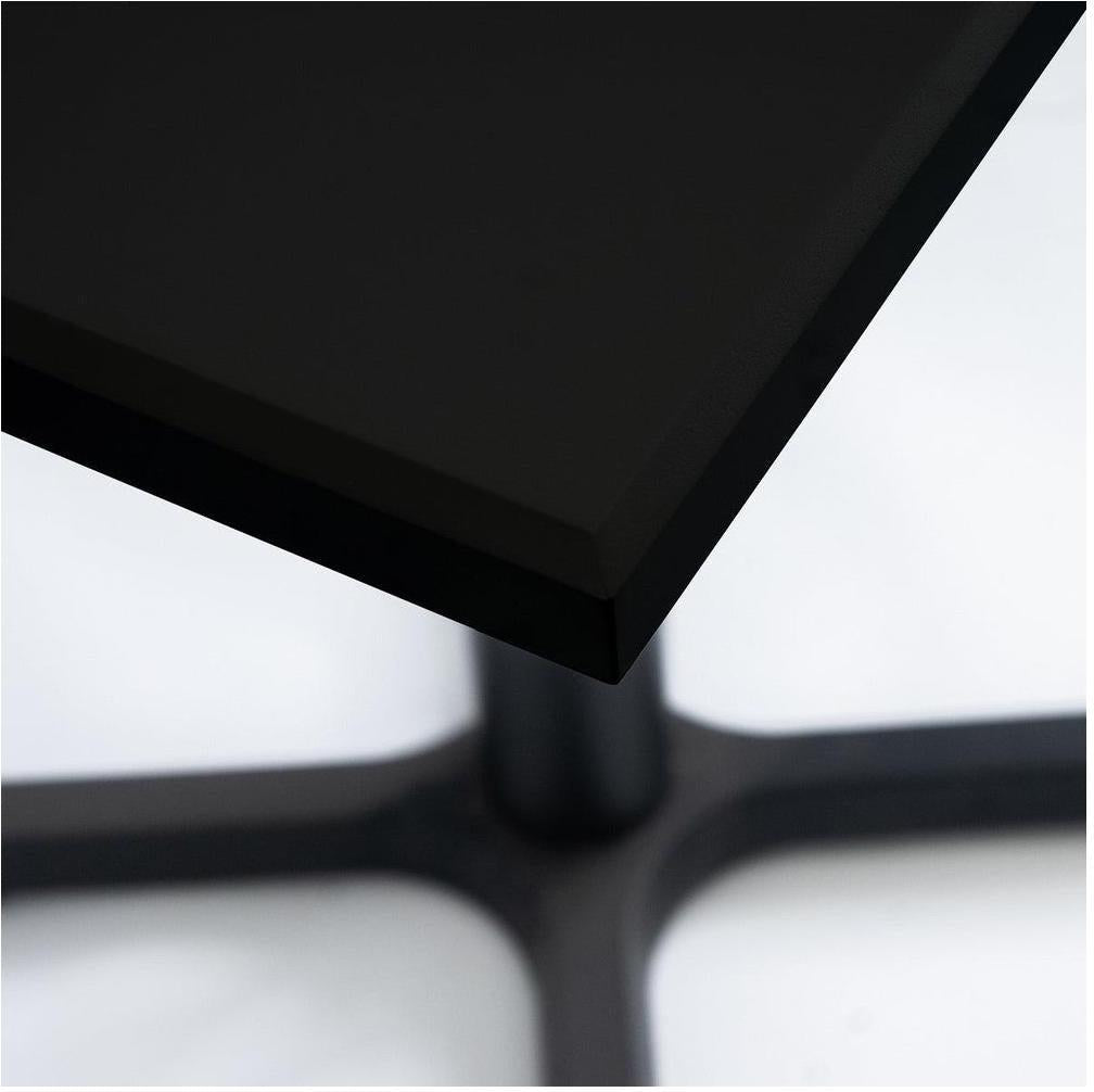 Frosty Black Solid Color Powder Coated MDF Outdoor Table Tops ...