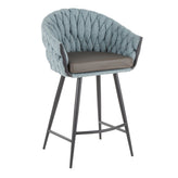 Braided Matisse 26" Fixed-Height Counter Stool