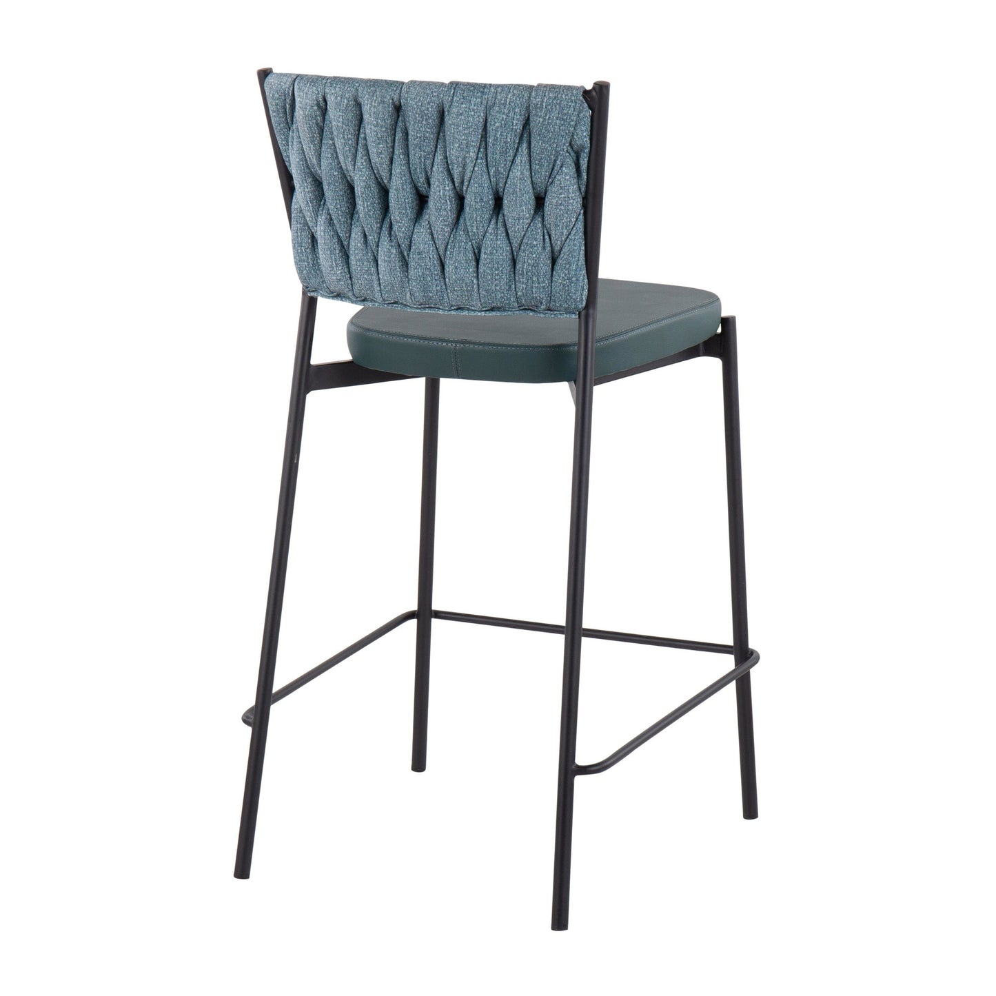 Braided Tania 24" Fixed-Height Counter Stool - Set of 2