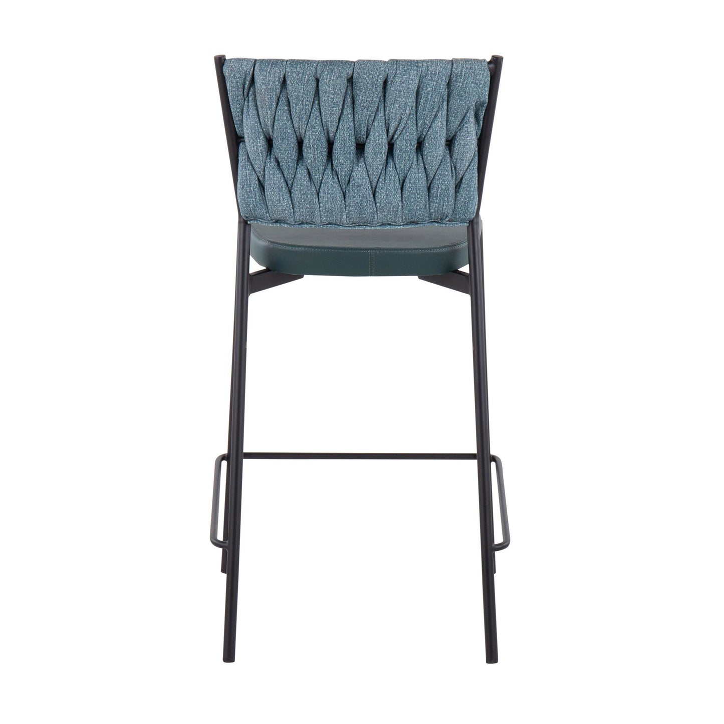Braided Tania 24" Fixed-Height Counter Stool - Set of 2