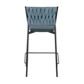 Braided Tania 24" Fixed-Height Counter Stool - Set of 2