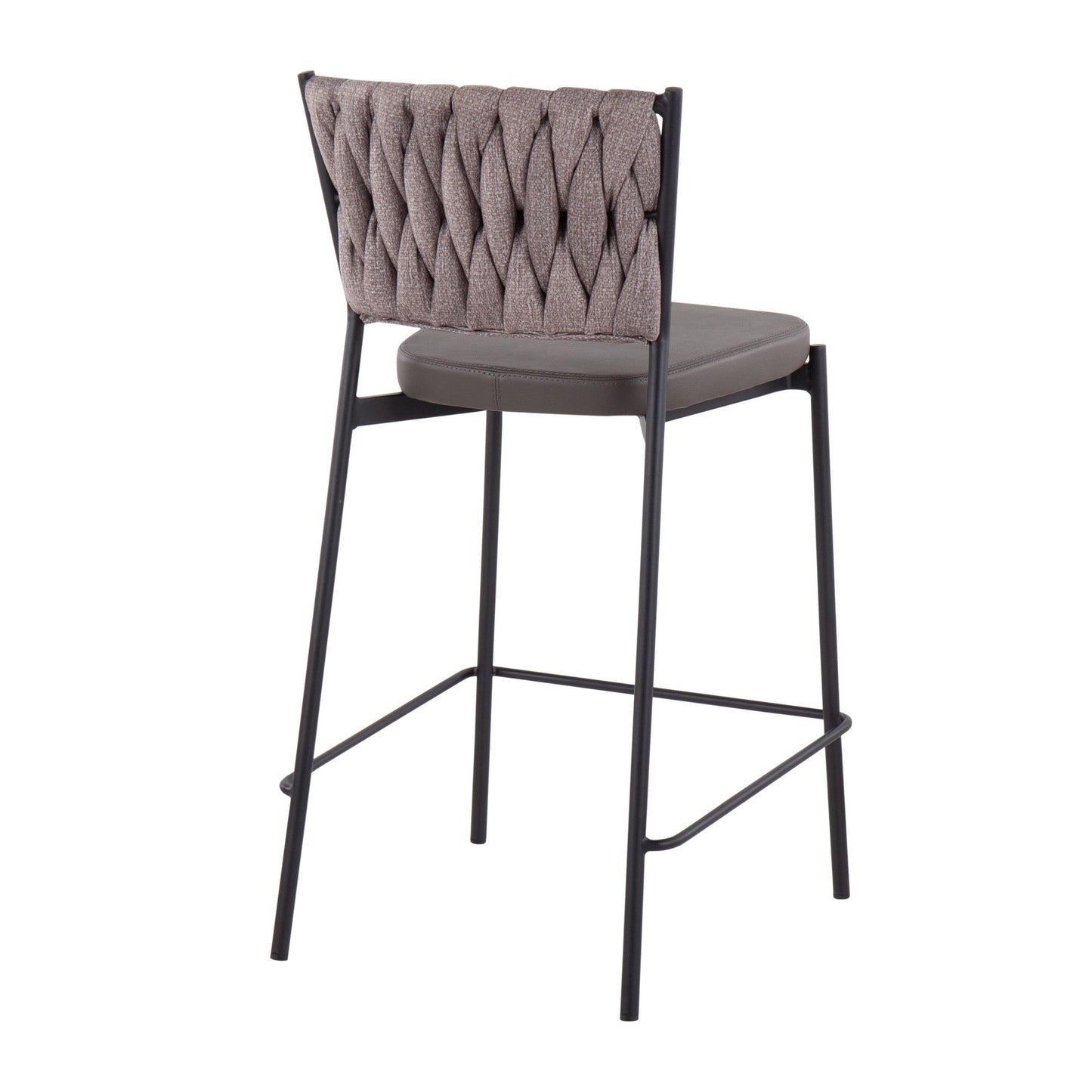 Braided Tania 24" Fixed-Height Counter Stool - Set of 2