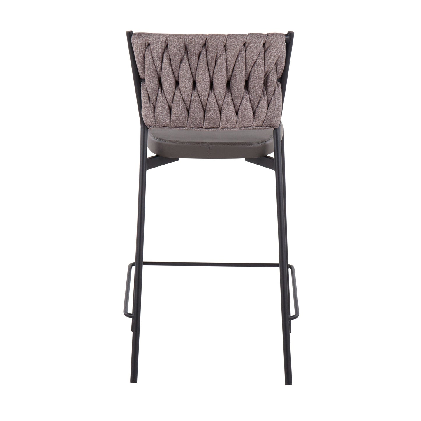 Braided Tania 24" Fixed-Height Counter Stool - Set of 2