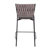Braided Tania 24" Fixed-Height Counter Stool - Set of 2