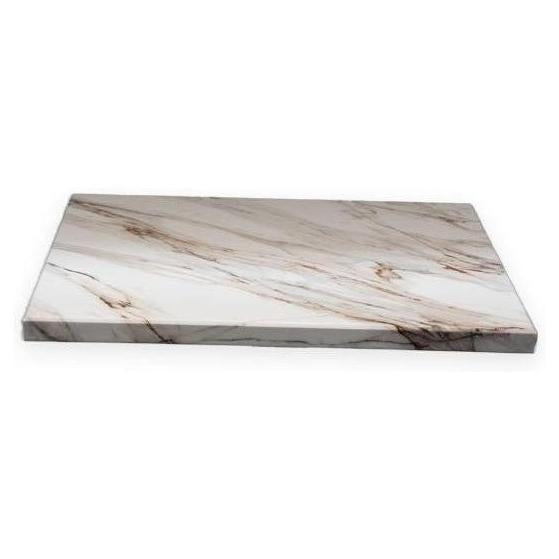 Brown Calcatta Pattern Powder Coated MDF Outdoor Table Tops