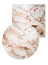 Burnt Marble Pattern Powder Coated MDF Indoor Table Tops