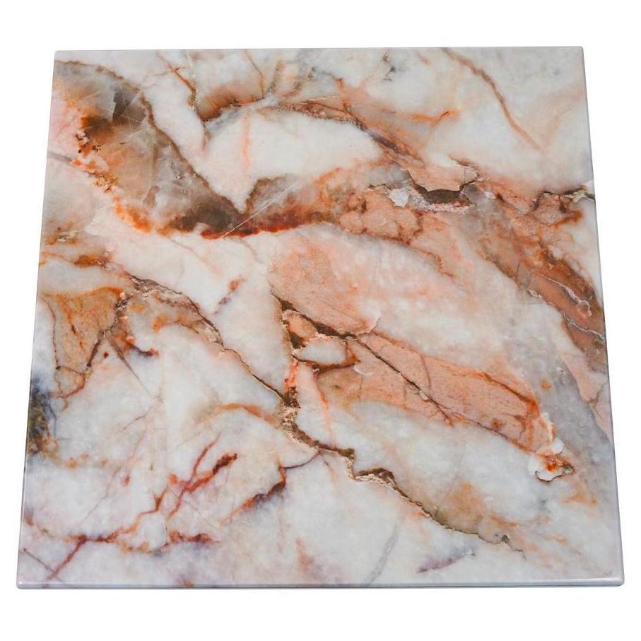 Burnt Marble Pattern Powder Coated MDF Outdoor Table Tops