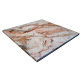 Burnt Marble Pattern Powder Coated MDF Outdoor Table Tops