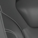 X10 Gaming Chair Racing Office Computer PC Adjustable Chair with Flip-up Arms and Transparent Roller Wheels, Black LeatherSoft