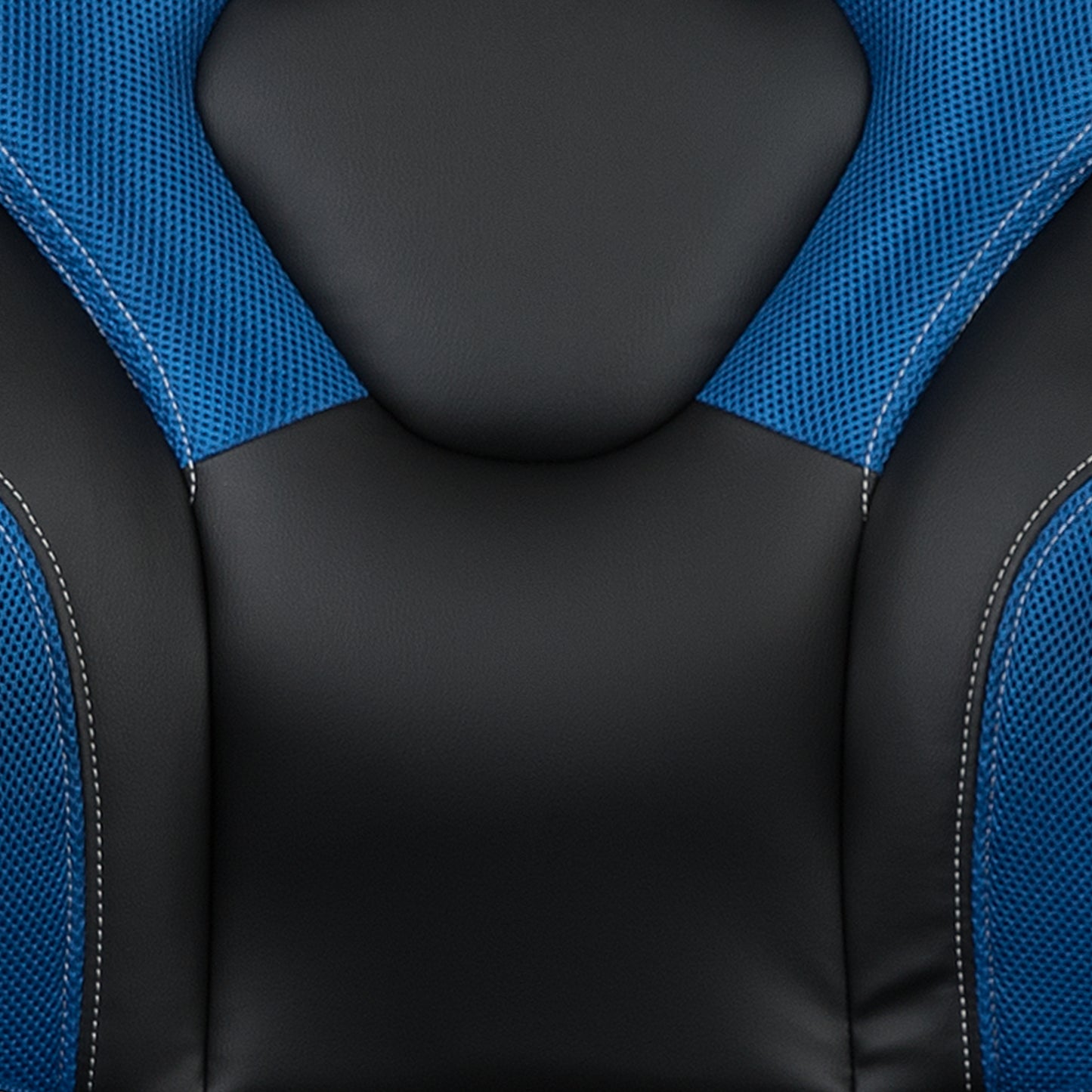 X10 Gaming Chair, Racing Style Ergonomic Office Chair, Height Adjustable Swivel Computer Chair with Flip-Up Arms, Blue/Black LeatherSoft