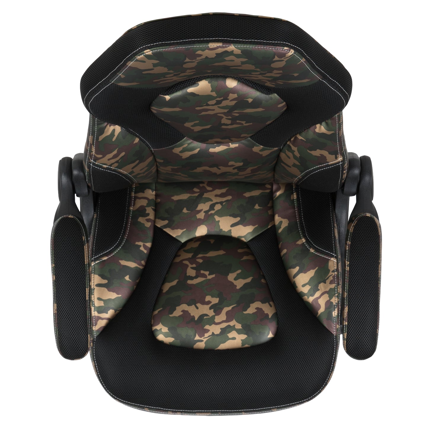 X10 Gaming Chair, Racing Style Ergonomic Office Chair, Height Adjustable Swivel Computer Chair with Flip-Up Arms, Camouflage/Black LeatherSoft