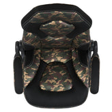 X10 Gaming Chair, Racing Style Ergonomic Office Chair, Height Adjustable Swivel Computer Chair with Flip-Up Arms, Camouflage/Black LeatherSoft