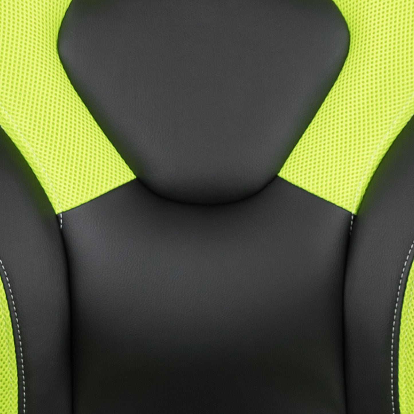X10 Gaming Chair, Racing Style Ergonomic Office Chair, Height Adjustable Swivel Computer Chair with Flip-Up Arms, Neon Green/Black LeatherSoft