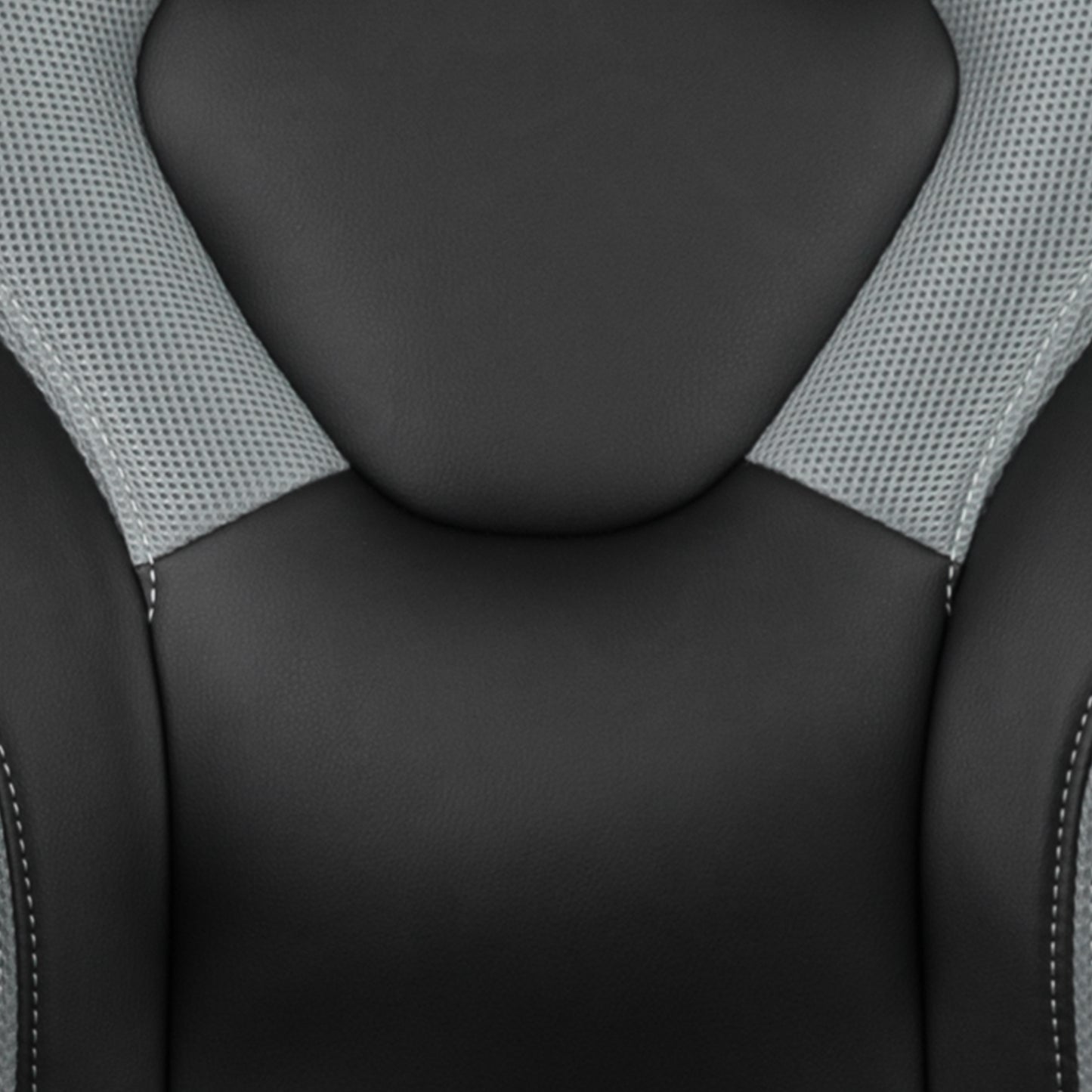 X10 Gaming Chair, Racing Style Ergonomic Office Chair, Height Adjustable Swivel Computer Chair with Flip-Up Arms, Gray/Black LeatherSoft