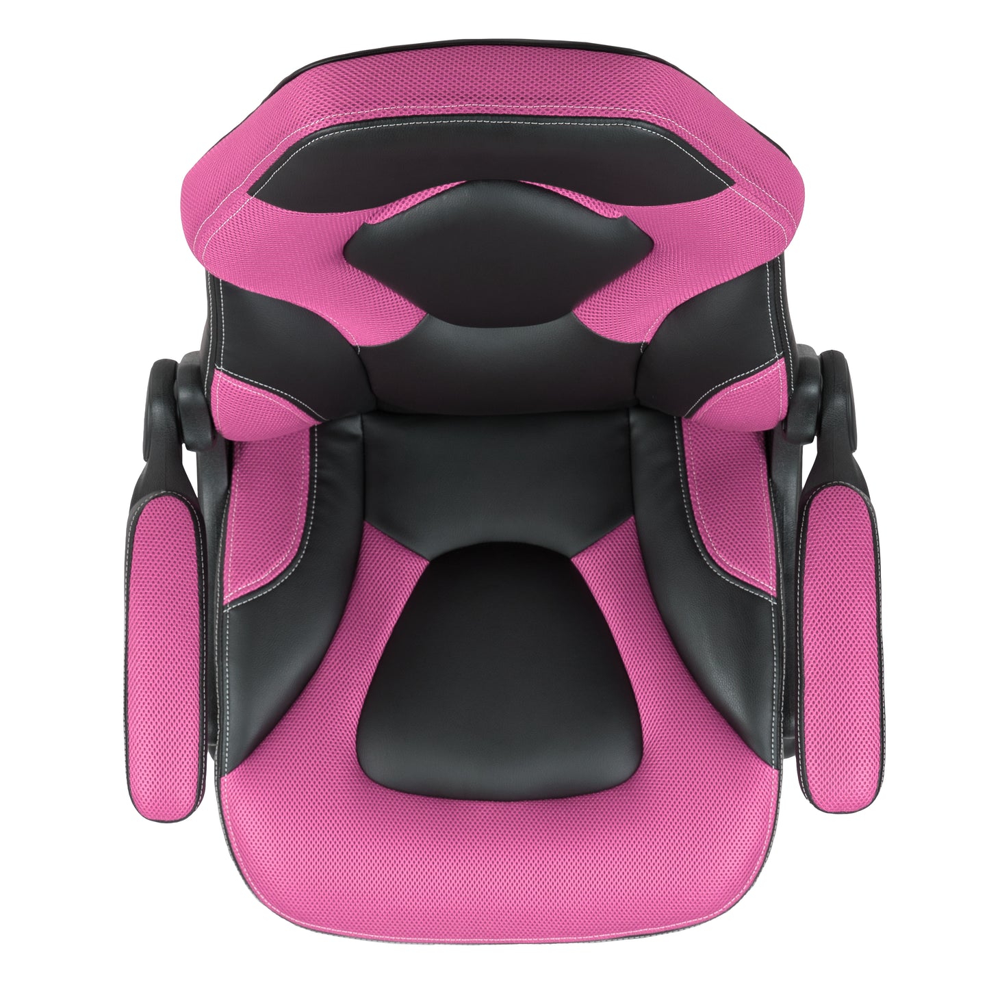 X10 Gaming Chair, Racing Style Ergonomic Office Chair, Height Adjustable Swivel Computer Chair with Flip-Up Arms, Pink/Black LeatherSoft
