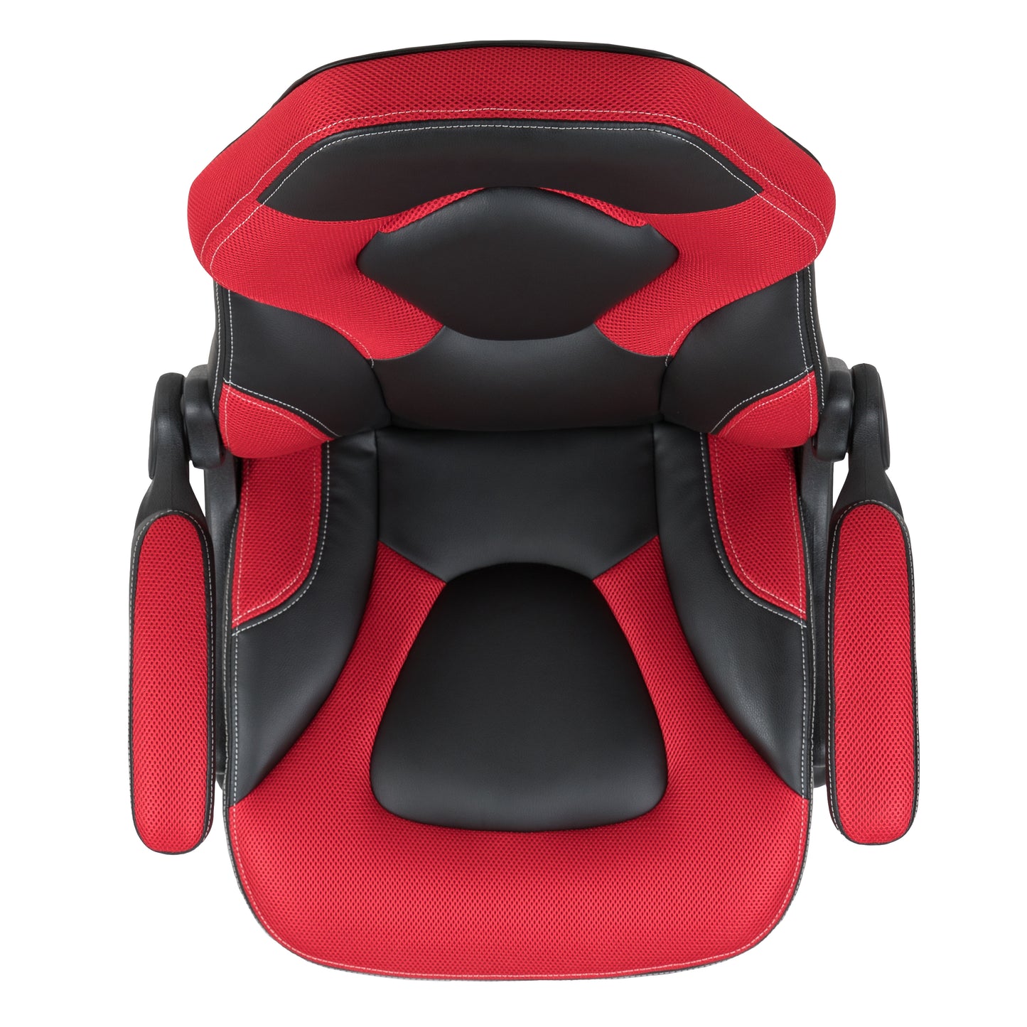 X10 Gaming Chair, Racing Style Ergonomic Office Chair, Height Adjustable Swivel Computer Chair with Flip-Up Arms, Red/Black LeatherSoft