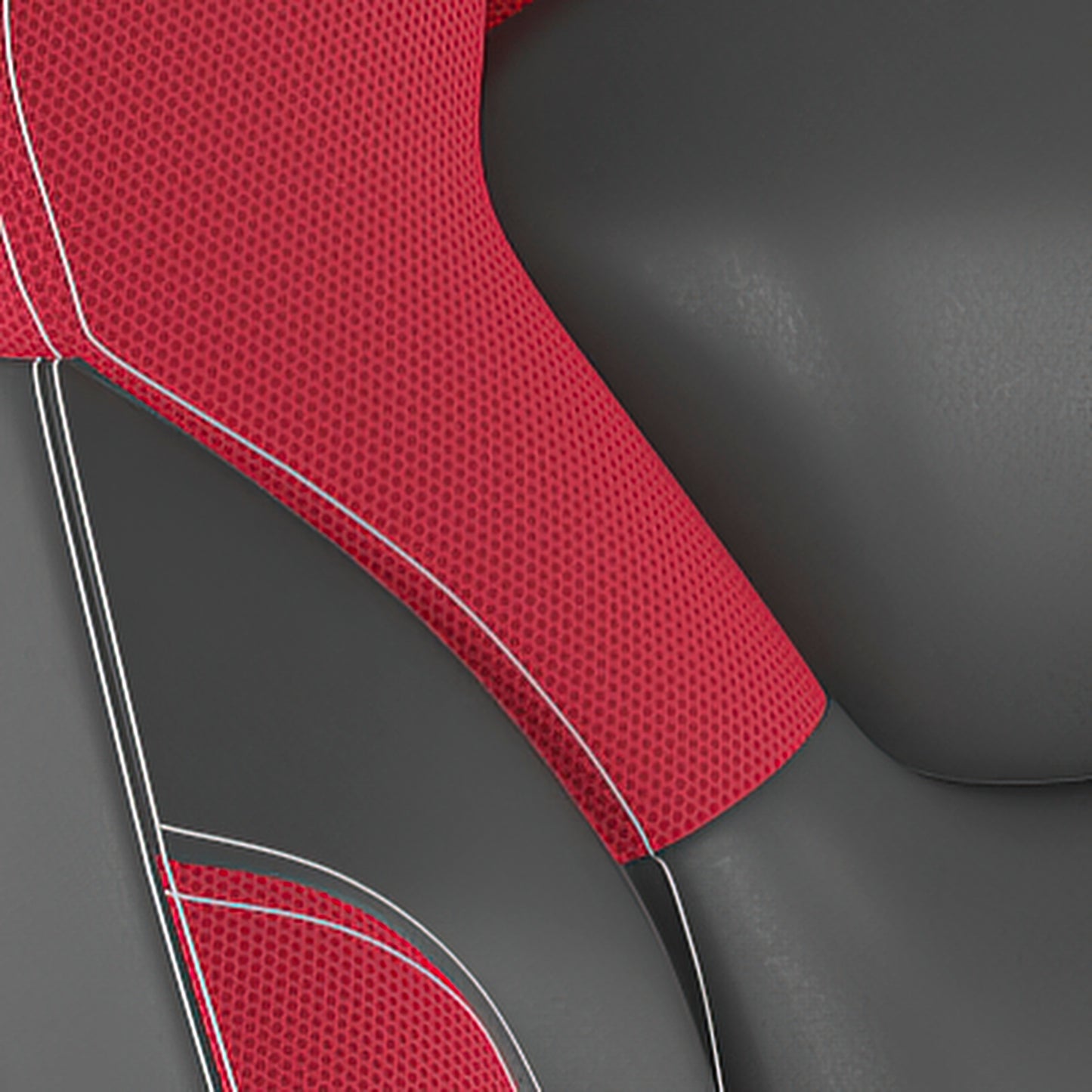X10 Gaming Chair Racing Office Computer PC Adjustable Chair with Flip-up Arms and Transparent Roller Wheels, Red/Black LeatherSoft