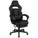 X40 Gaming Chair Racing Ergonomic Computer Chair with Fully Reclining Back/Arms, Slide-Out Footrest, Massaging Lumbar - Black