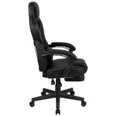 X40 Gaming Chair Racing Ergonomic Computer Chair with Fully Reclining Back/Arms, Slide-Out Footrest, Massaging Lumbar - Black