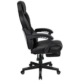 X40 Gaming Chair Racing Ergonomic Computer Chair with Fully Reclining Back/Arms, Slide-Out Footrest, Massaging Lumbar - Black/Gray