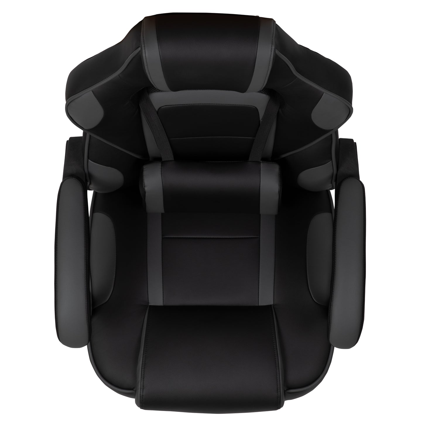 X40 Gaming Chair Racing Ergonomic Computer Chair with Fully Reclining Back/Arms, Slide-Out Footrest, Massaging Lumbar - Black/Gray