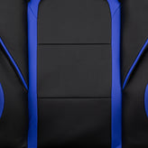 X40 Gaming Chair Racing Ergonomic Computer Chair with Fully Reclining Back/Arms, Slide-Out Footrest, Massaging Lumbar - Black/Blue