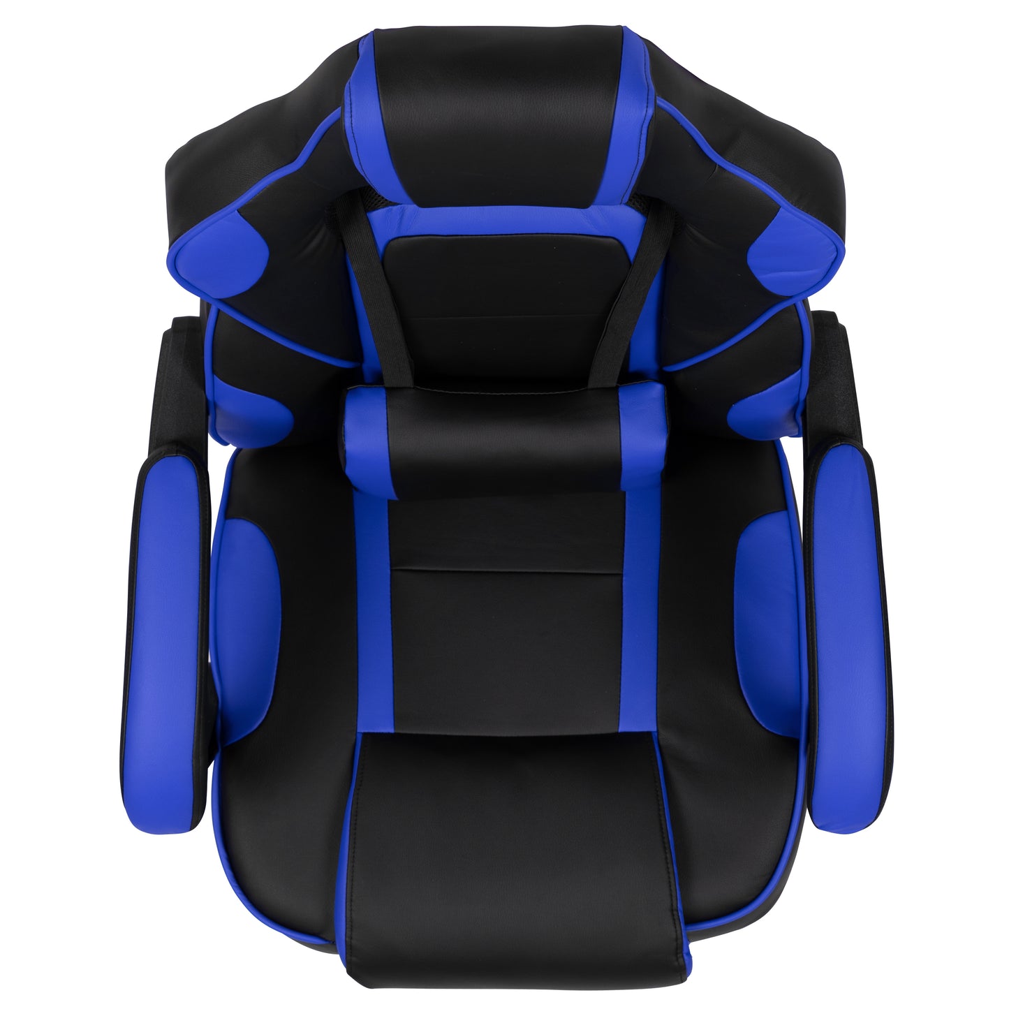 X40 Gaming Chair Racing Ergonomic Computer Chair with Fully Reclining Back/Arms, Slide-Out Footrest, Massaging Lumbar - Black/Blue