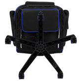 X40 Gaming Chair Racing Ergonomic Computer Chair with Fully Reclining Back/Arms, Slide-Out Footrest, Massaging Lumbar - Black/Blue