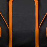 X40 Gaming Chair Racing Ergonomic Computer Chair with Fully Reclining Back/Arms, Slide-Out Footrest, Massaging Lumbar - Black/Orange