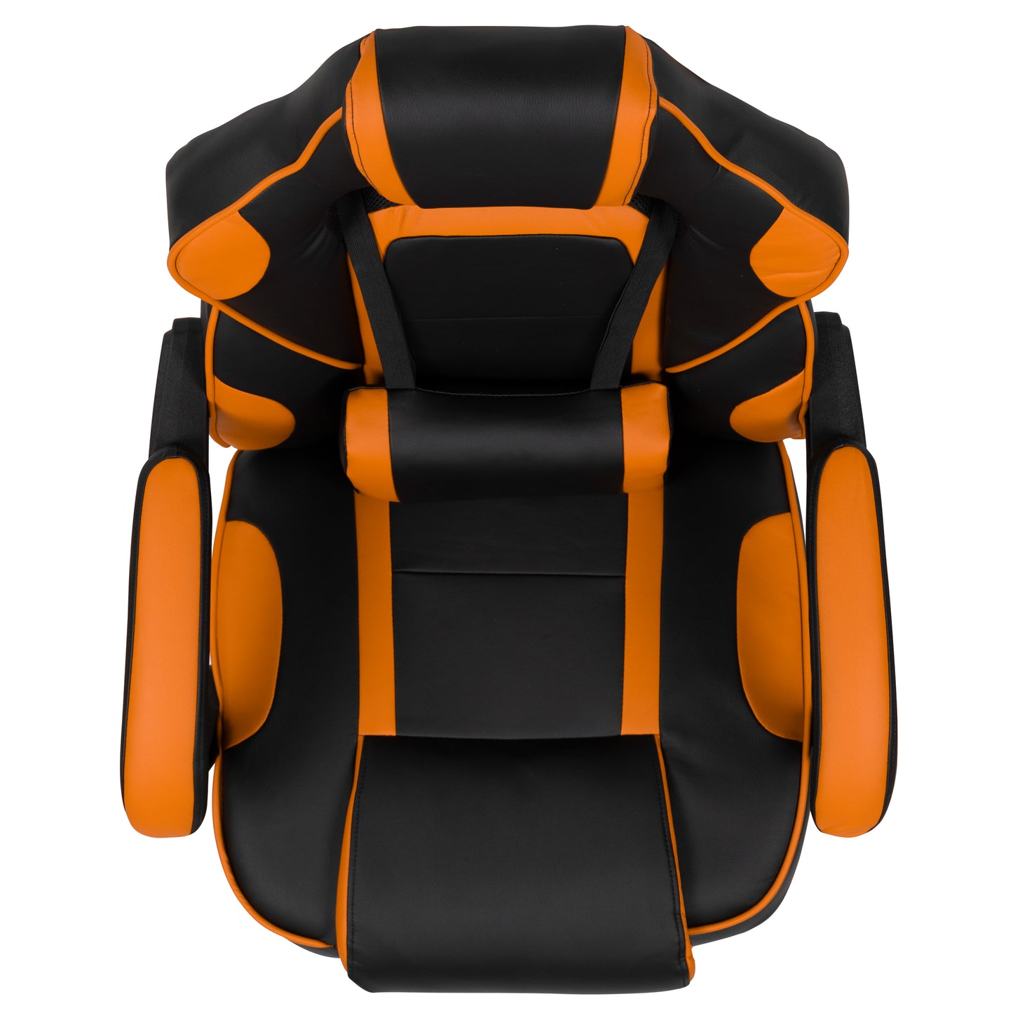 X40 Gaming Chair Racing Ergonomic Computer Chair with Fully Reclining Back/Arms, Slide-Out Footrest, Massaging Lumbar - Black/Orange