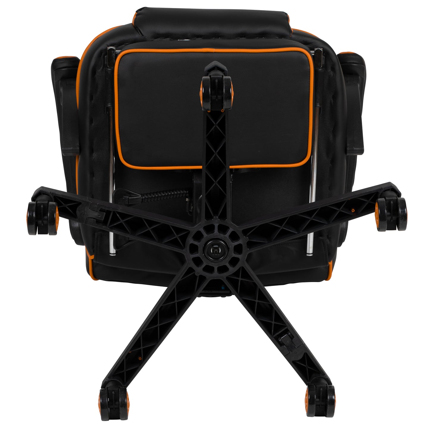 X40 Gaming Chair Racing Ergonomic Computer Chair with Fully Reclining Back/Arms, Slide-Out Footrest, Massaging Lumbar - Black/Orange