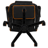 X40 Gaming Chair Racing Ergonomic Computer Chair with Fully Reclining Back/Arms, Slide-Out Footrest, Massaging Lumbar - Black/Orange