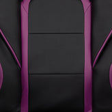 X40 Gaming Chair Racing Ergonomic Computer Chair with Fully Reclining Back/Arms, Slide-Out Footrest, Massaging Lumbar - Black/Purple