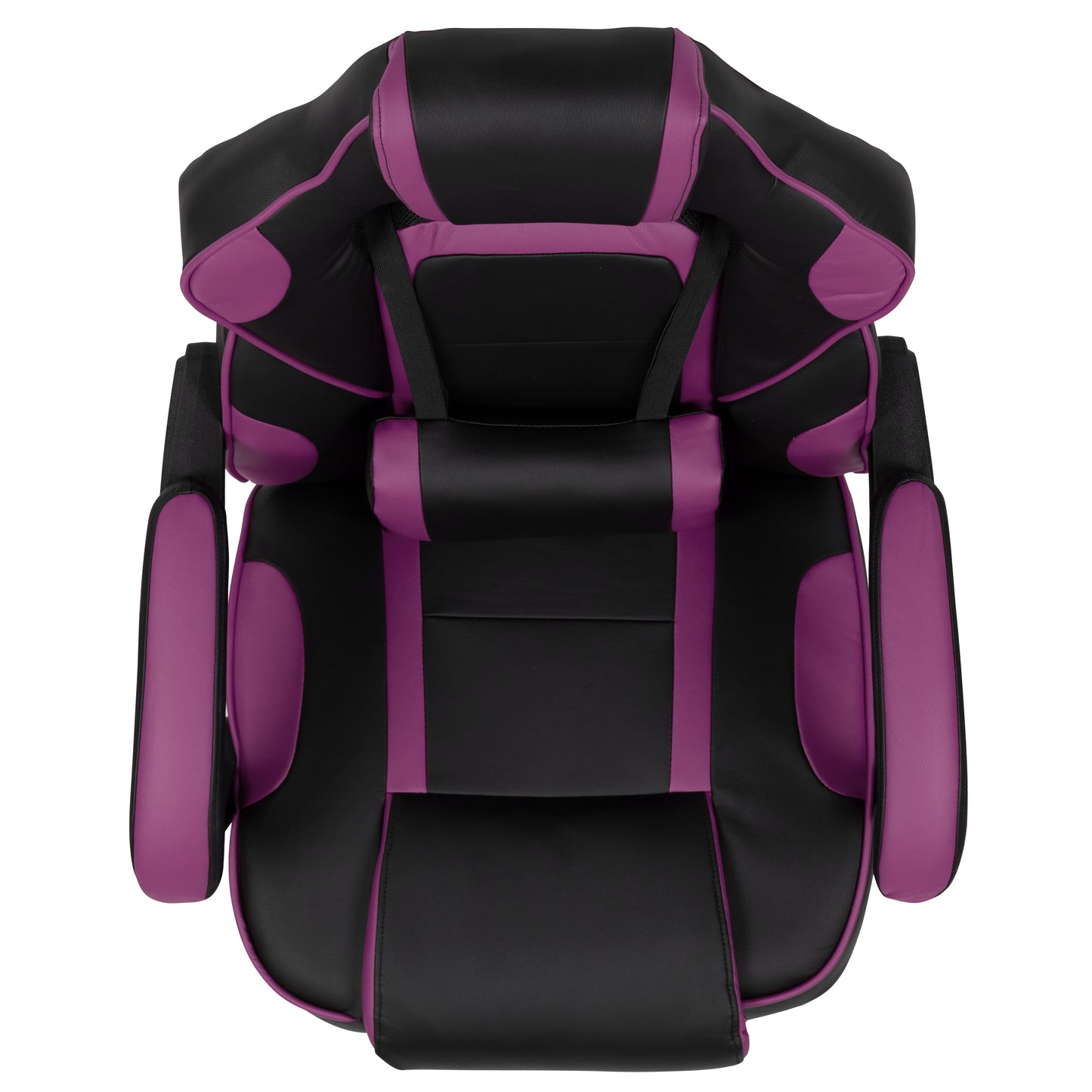 X40 Gaming Chair Racing Ergonomic Computer Chair with Fully Reclining Back/Arms, Slide-Out Footrest, Massaging Lumbar - Black/Purple