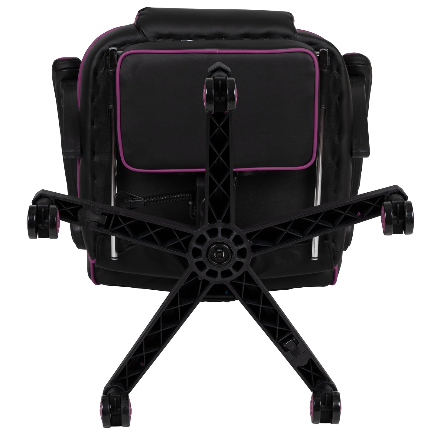 X40 Gaming Chair Racing Ergonomic Computer Chair with Fully Reclining Back/Arms, Slide-Out Footrest, Massaging Lumbar - Black/Purple