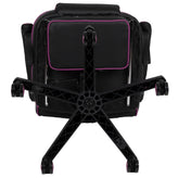 X40 Gaming Chair Racing Ergonomic Computer Chair with Fully Reclining Back/Arms, Slide-Out Footrest, Massaging Lumbar - Black/Purple