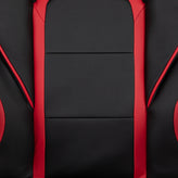 X40 Gaming Chair Racing Ergonomic Computer Chair with Fully Reclining Back/Arms, Slide-Out Footrest, Massaging Lumbar - Red