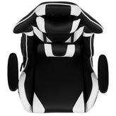 X20 Gaming Chair Racing Office Ergonomic Computer PC Adjustable Swivel Chair with Fully Reclining Back in Black LeatherSoft