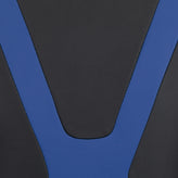 X20 Gaming Chair Racing Office Ergonomic Computer PC Adjustable Swivel Chair with Reclining Back in Blue LeatherSoft