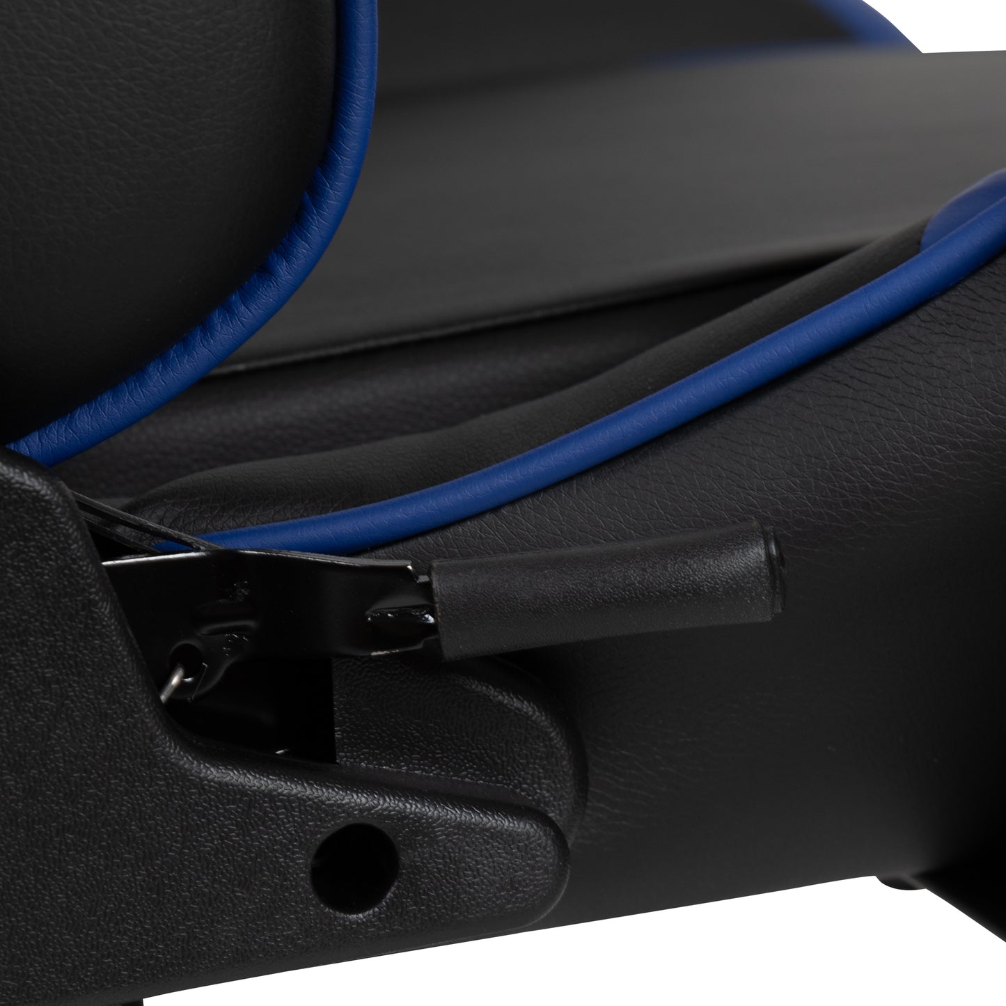 X20 Gaming Chair Racing Office Ergonomic Computer PC Adjustable Swivel Chair with Reclining Back in Blue LeatherSoft