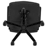 Coffman Flash Fundamentals Mid-Back Black LeatherSoft-Padded Task Office Chair with Arms