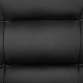 Darwin Flash Fundamentals Black LeatherSoft Executive Reception Chair with Black Metal Frame
