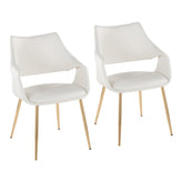 Curvo High Back Upholstered Chair - Set of 2