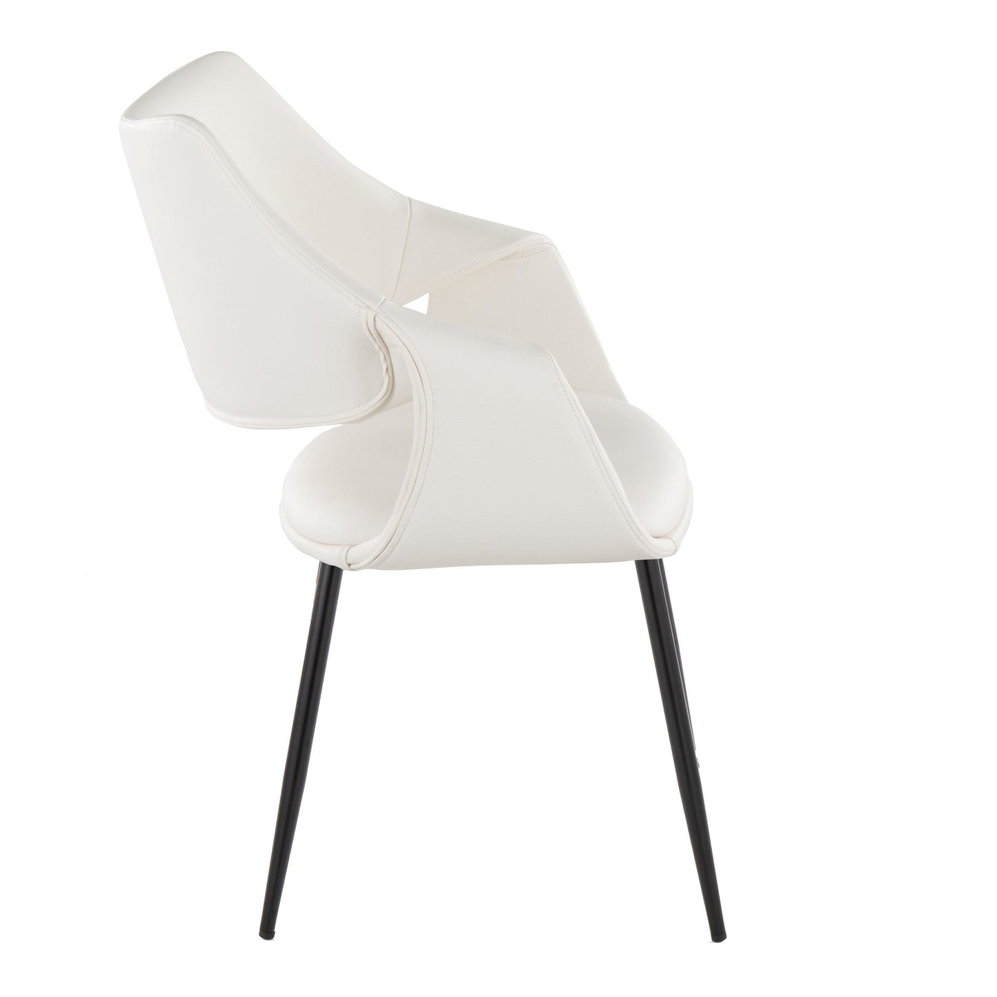 Curvo High Back Upholstered Chair - Set of 2