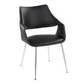 Curvo High Back Upholstered Chair - Set of 2
