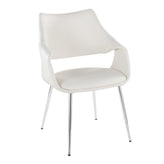 Curvo High Back Upholstered Chair - Set of 2