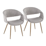 Curvo Upholstered Chair - Set of 2